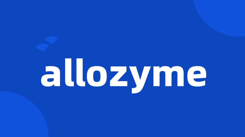 allozyme