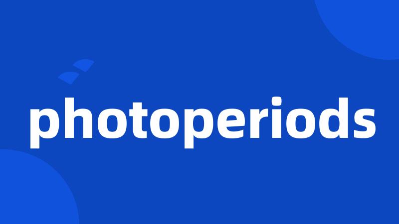 photoperiods