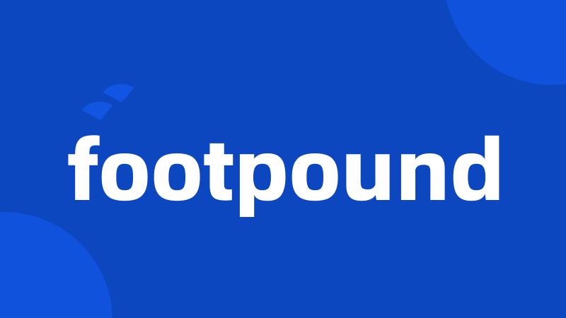 footpound