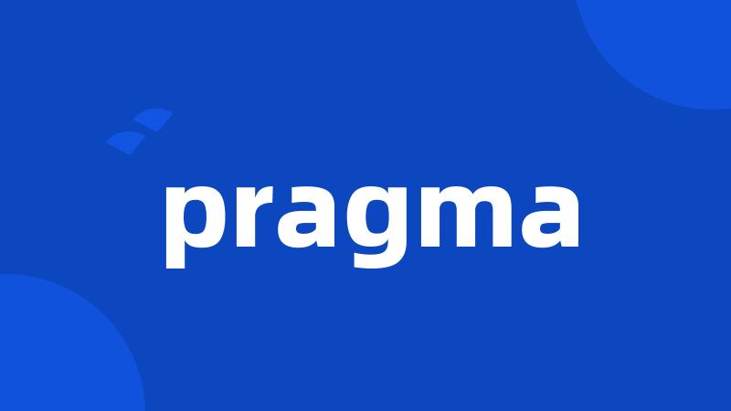 pragma