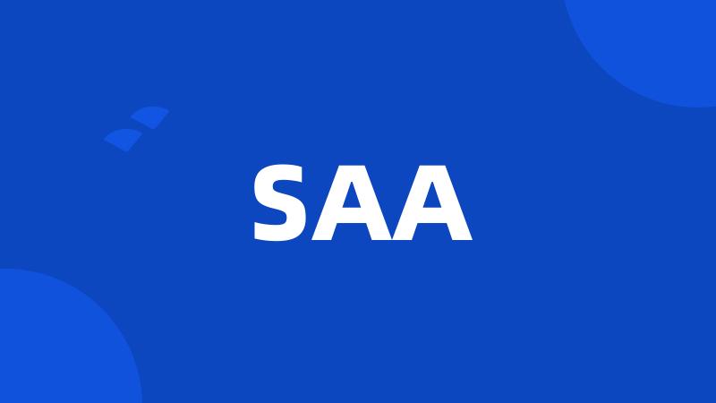 SAA