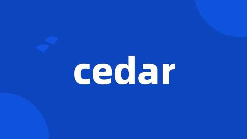 cedar