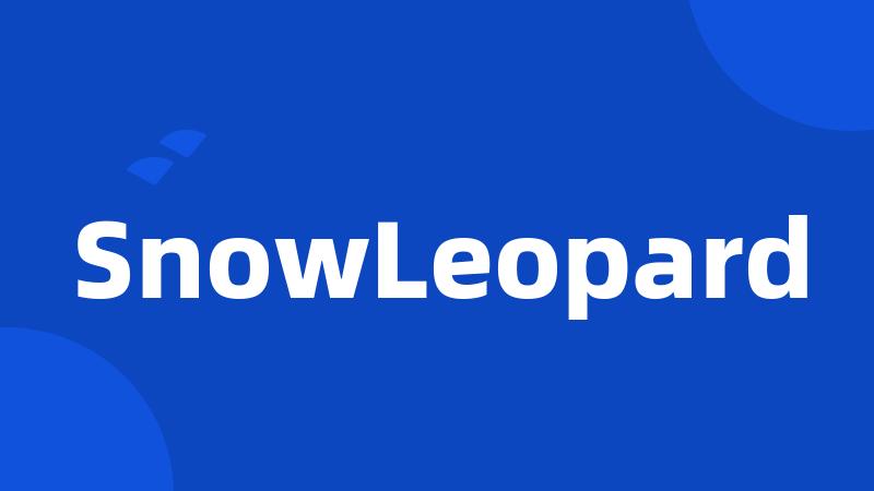 SnowLeopard