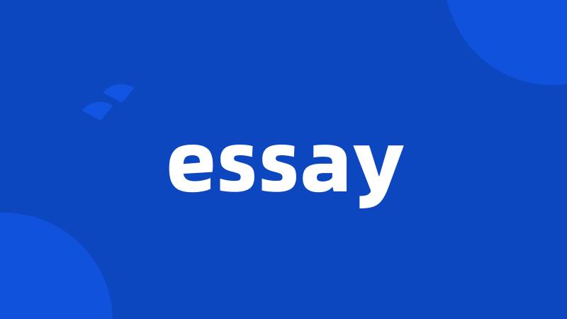 essay