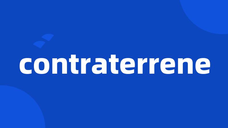 contraterrene