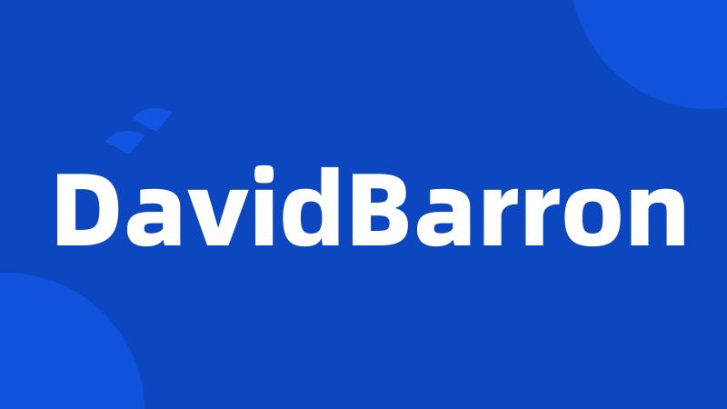 DavidBarron