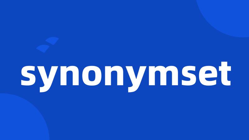 synonymset