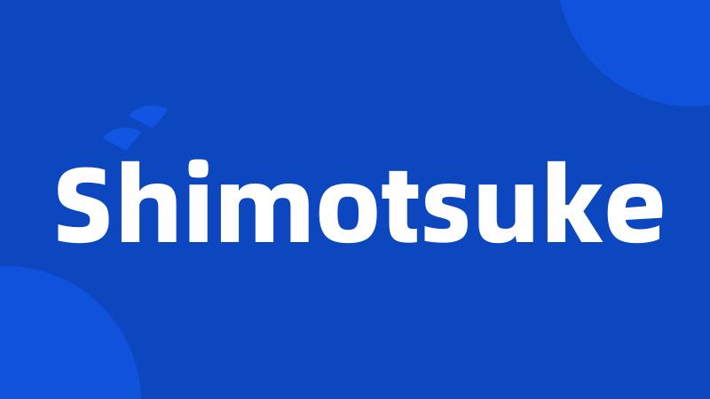 Shimotsuke