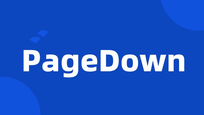 PageDown