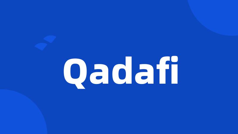 Qadafi