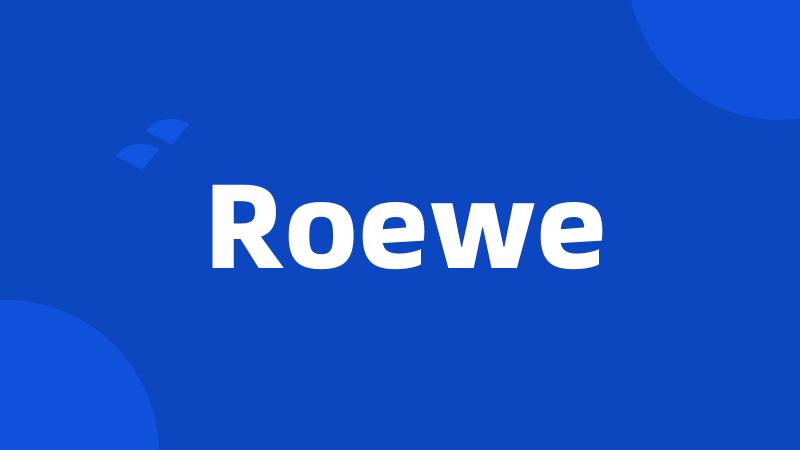 Roewe