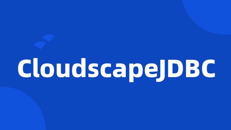 CloudscapeJDBC