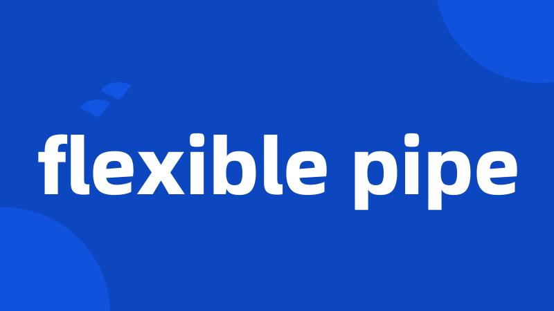 flexible pipe