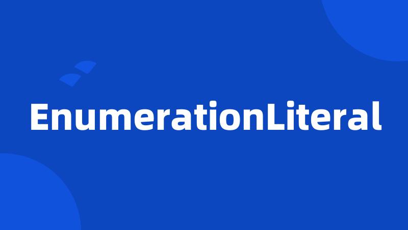 EnumerationLiteral