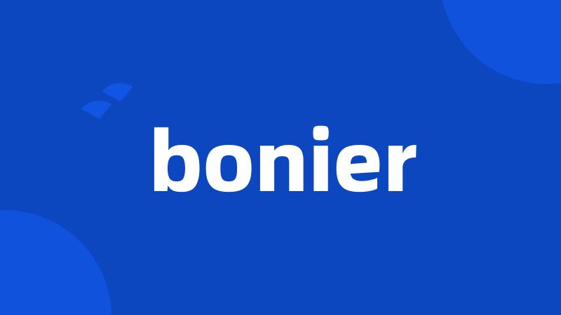 bonier