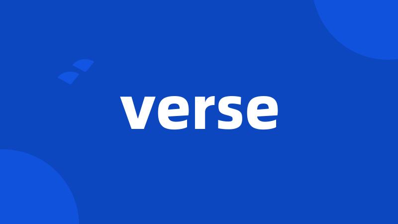 verse