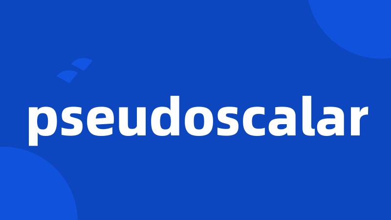 pseudoscalar