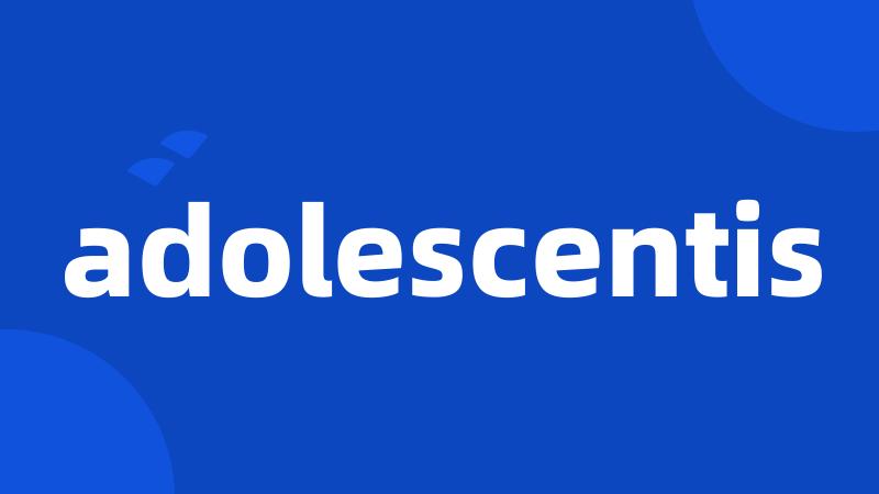 adolescentis