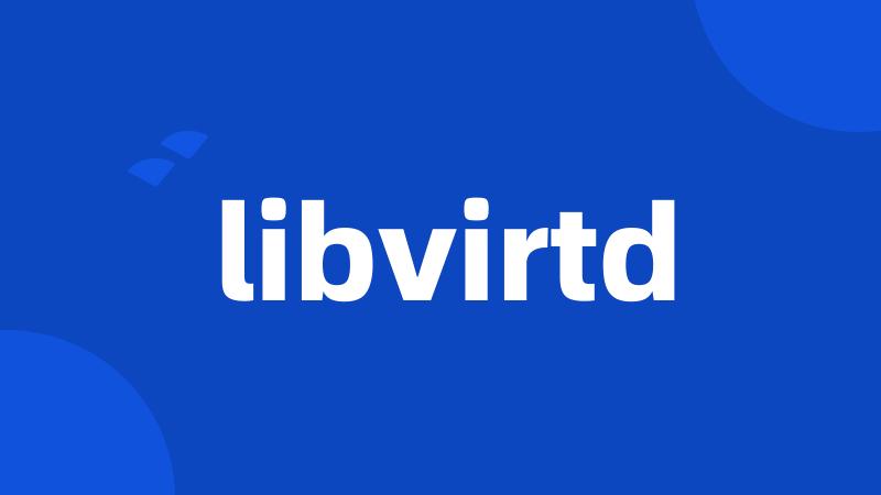 libvirtd