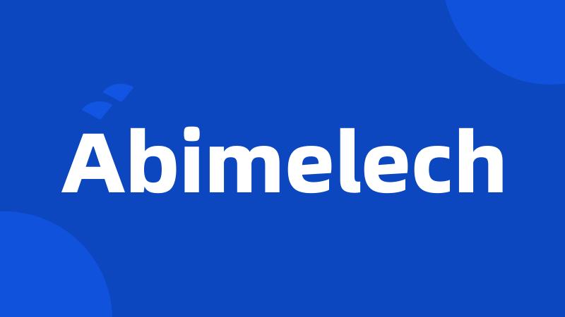 Abimelech