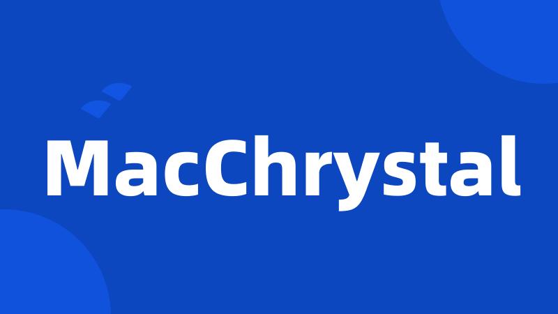 MacChrystal