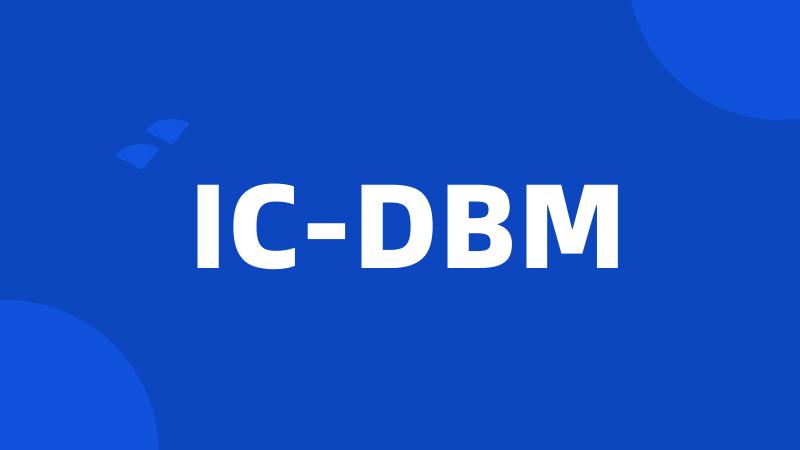 IC-DBM