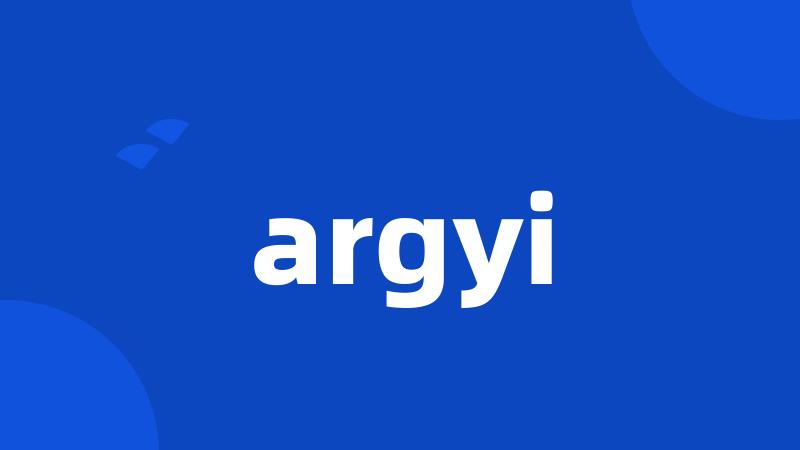 argyi