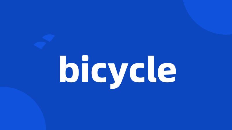 bicycle