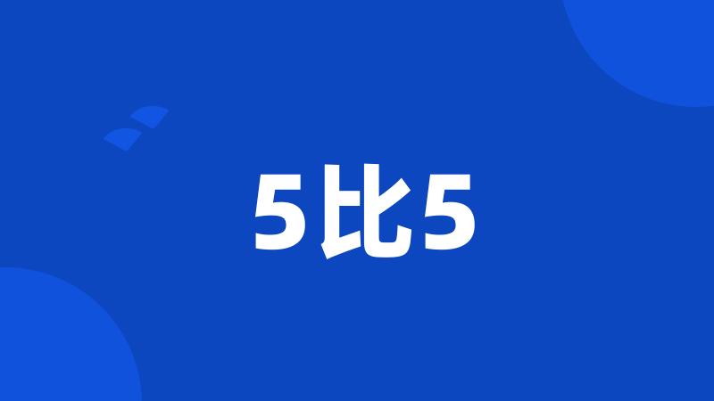 5比5