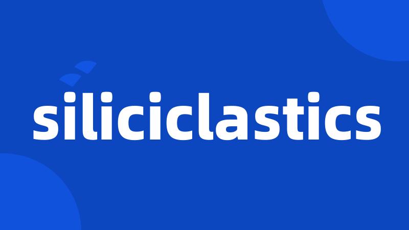 siliciclastics