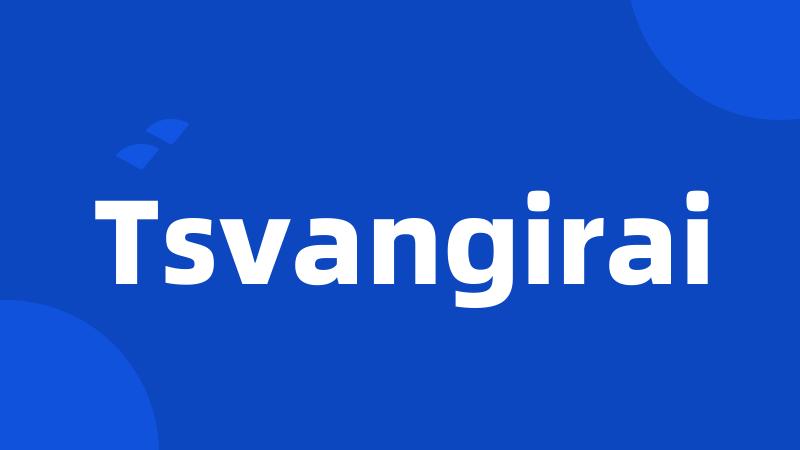 Tsvangirai