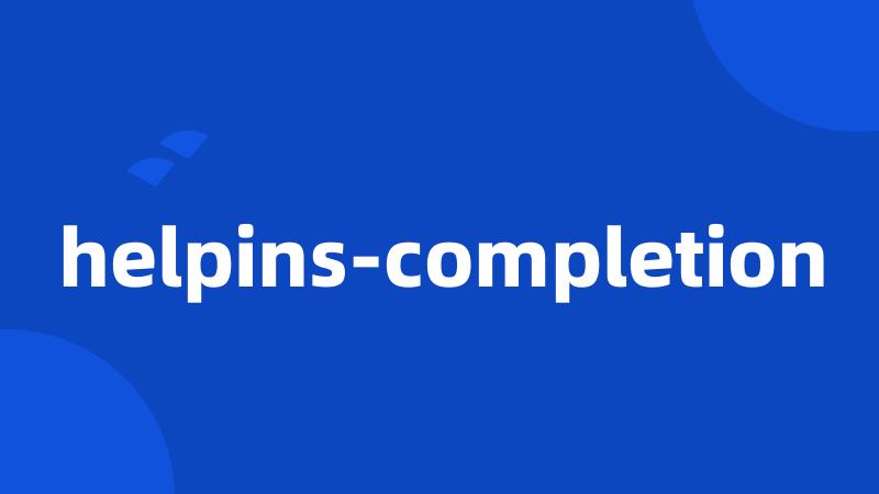 helpins-completion