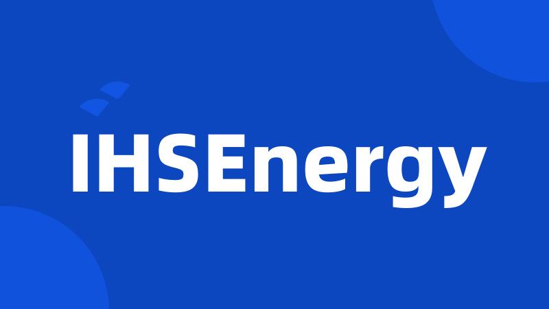 IHSEnergy