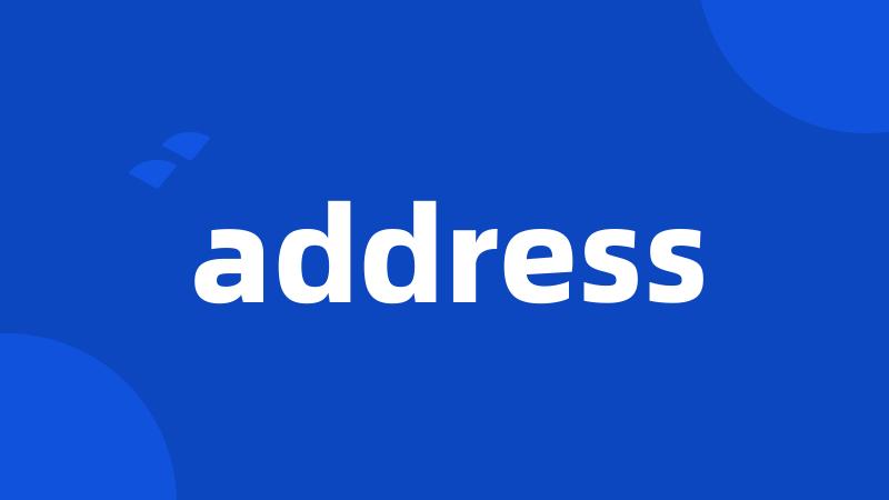 address