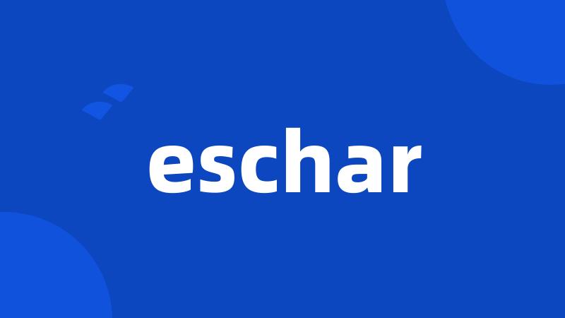 eschar