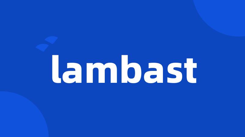 lambast