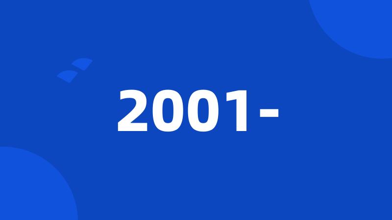 2001-