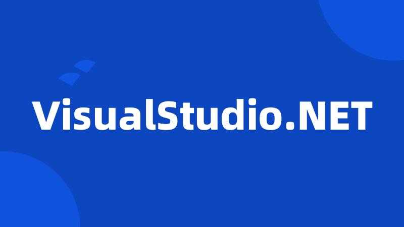 VisualStudio.NET