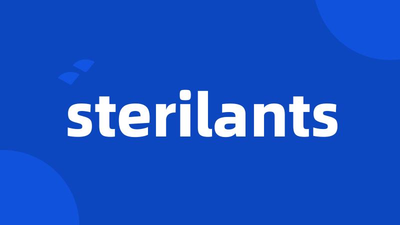 sterilants