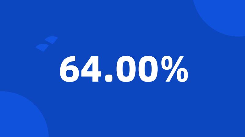 64.00%