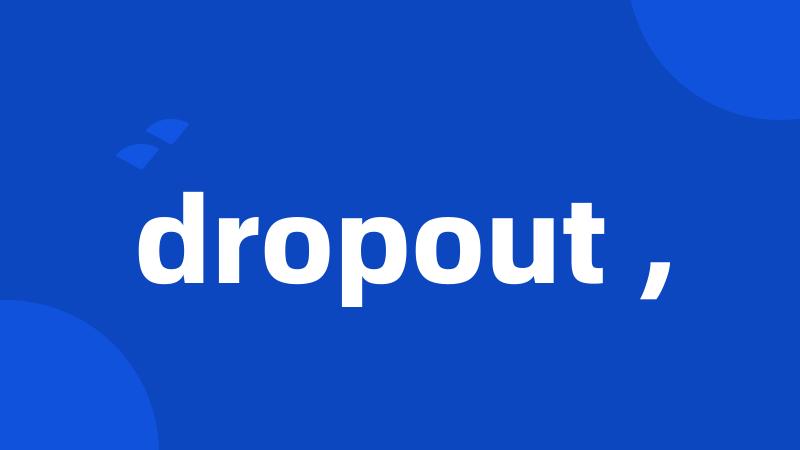 dropout ,