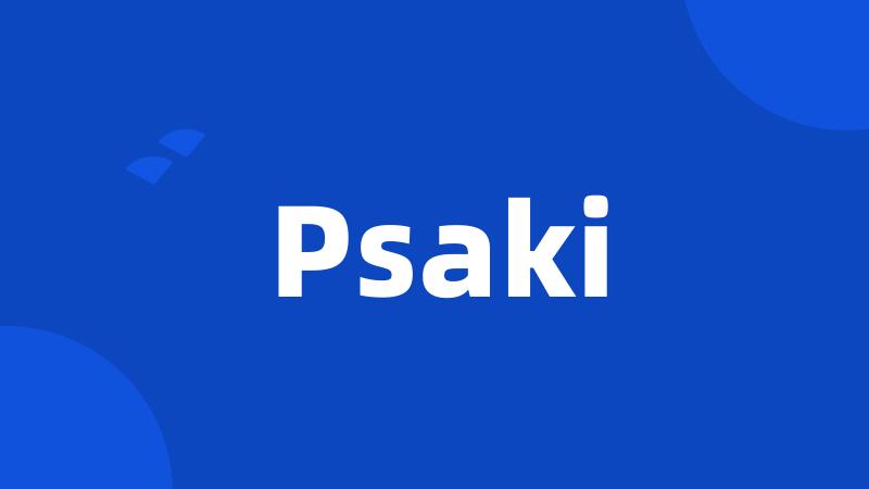 Psaki