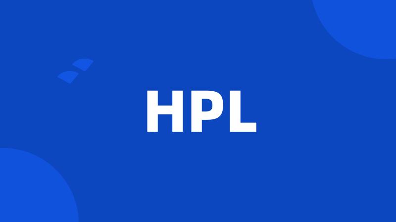 HPL