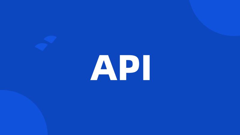 API