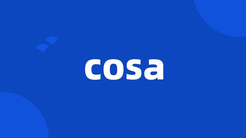 cosa