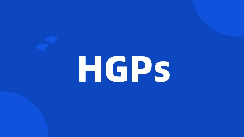 HGPs