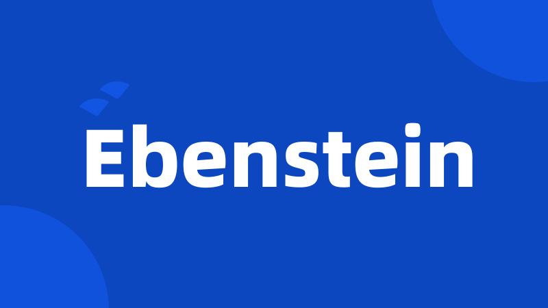 Ebenstein