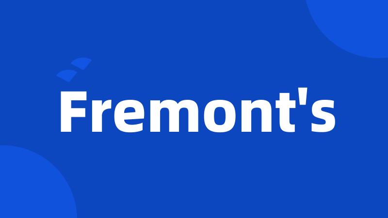 Fremont's