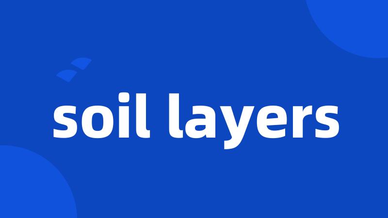 soil layers