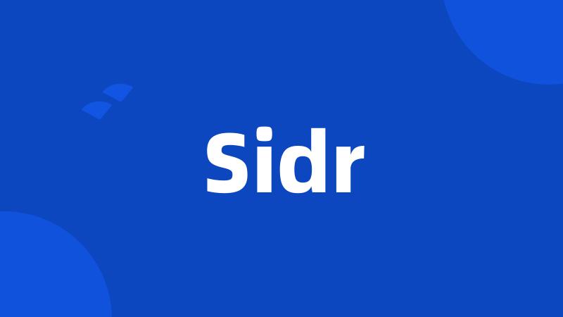 Sidr